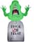 5ft. Airblown® Inflatable Halloween Ghostbusters Slimer on Tombstone